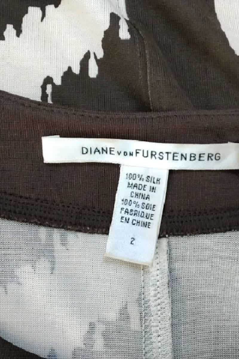 Mi-longueur Diane Von Furstenberg  Marron