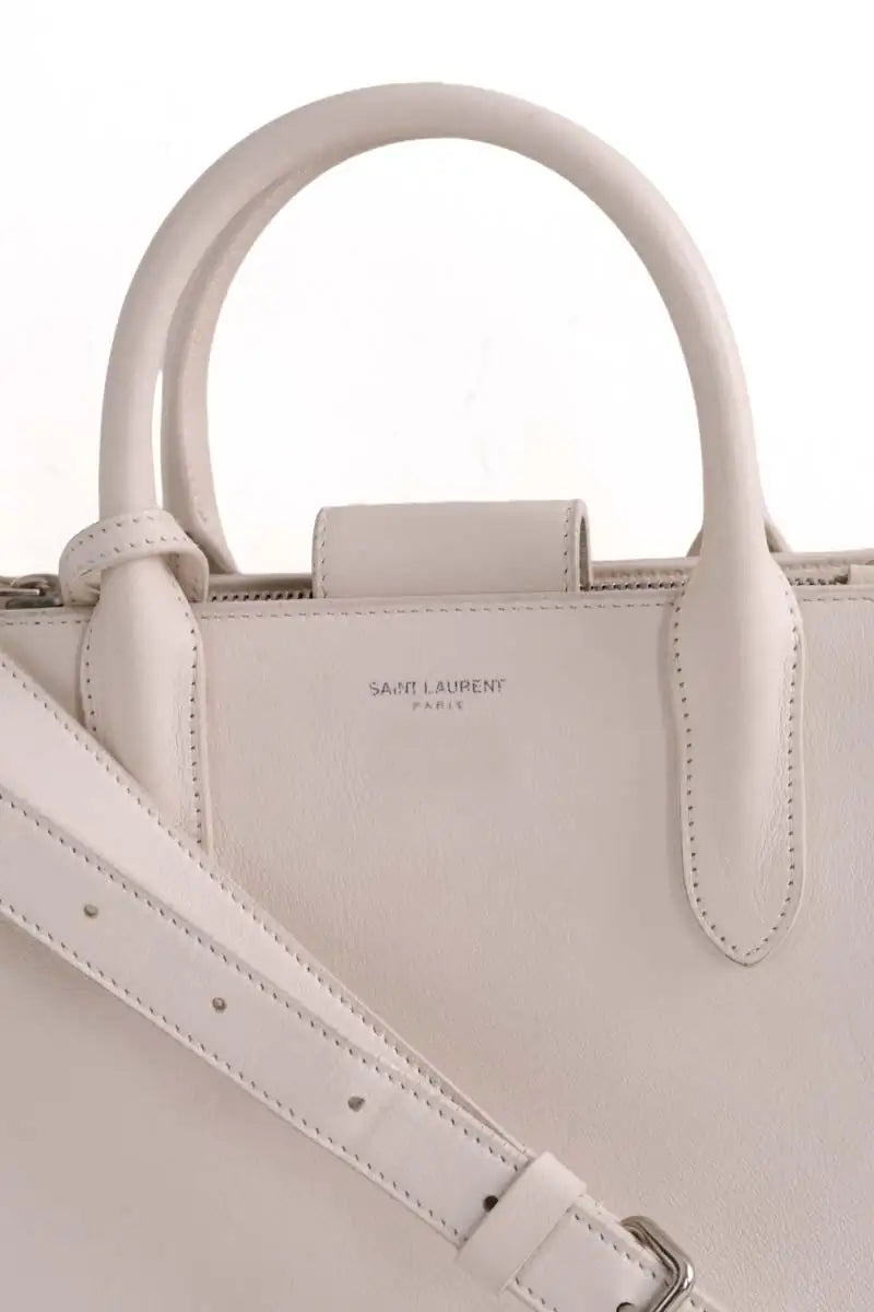 Sac à bandoulière Saint Laurent Ecru en Cuir