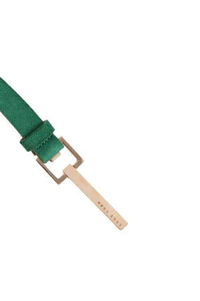 Ceinture Hugo Boss Vert en Daim
