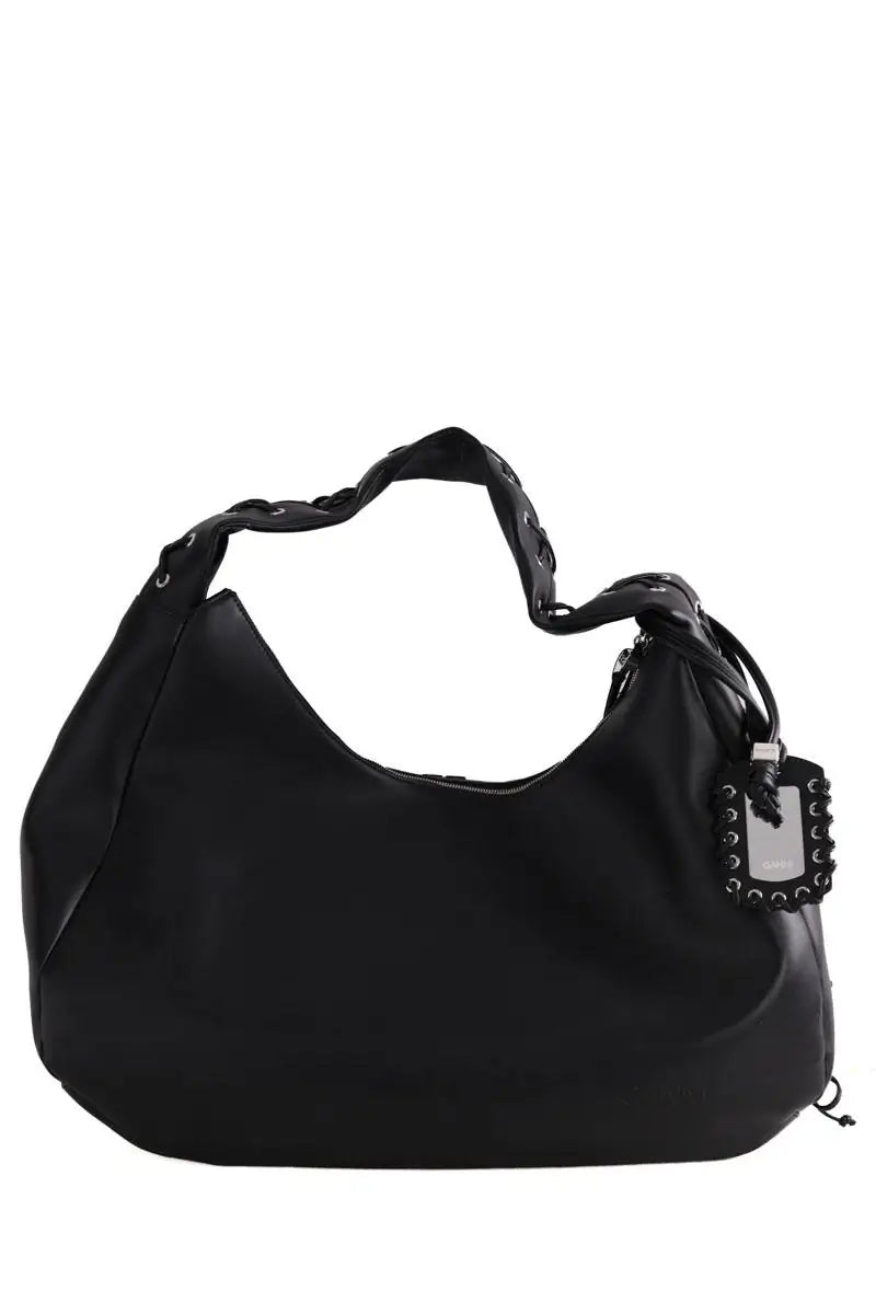 Sac de voyage Ganni XXL HOBO Noir en Synthétique