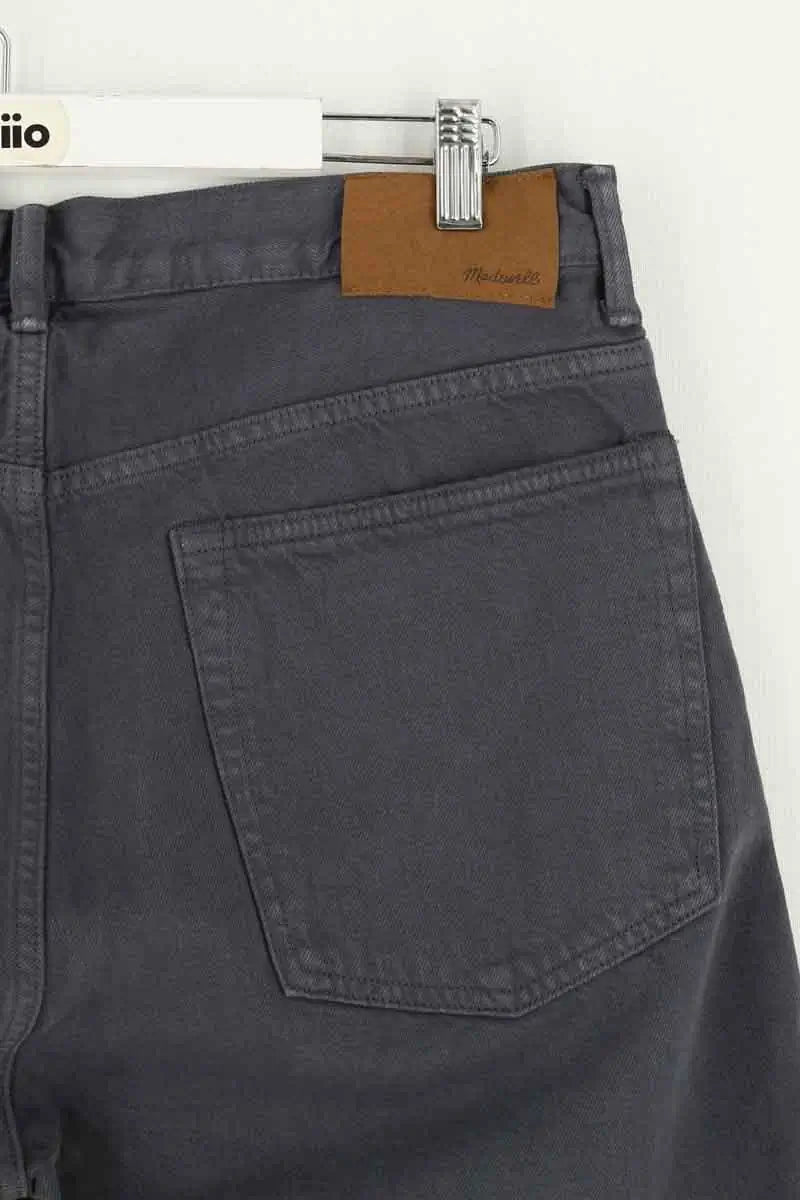 Jean droit W33 L30 Madewell Gris en Coton
