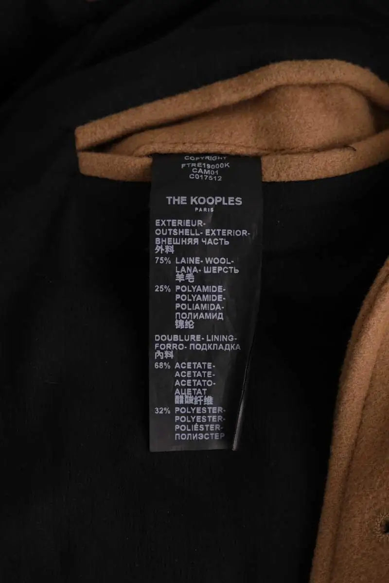 Manteau The Kooples Beige en Laine