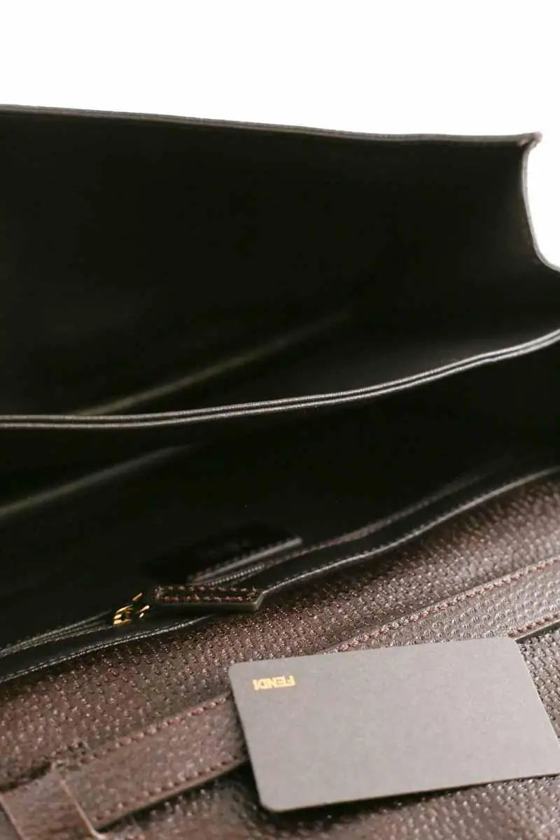 Sac à bandoulière Fendi Classico no. 1 Marron en Cuir