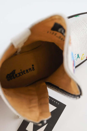 Boots western Mexicana  Blanc