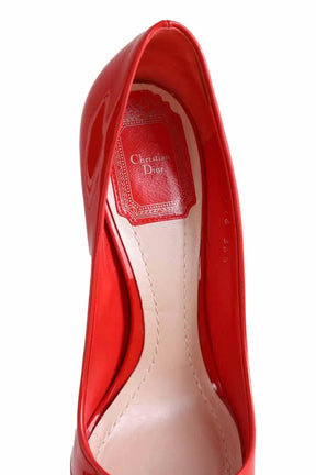 Talons Dior Rouge en Cuir verni