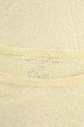 T-shirt Majestic Filatures  Jaune