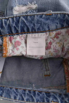 Mini short Sandro Bleu en Coton