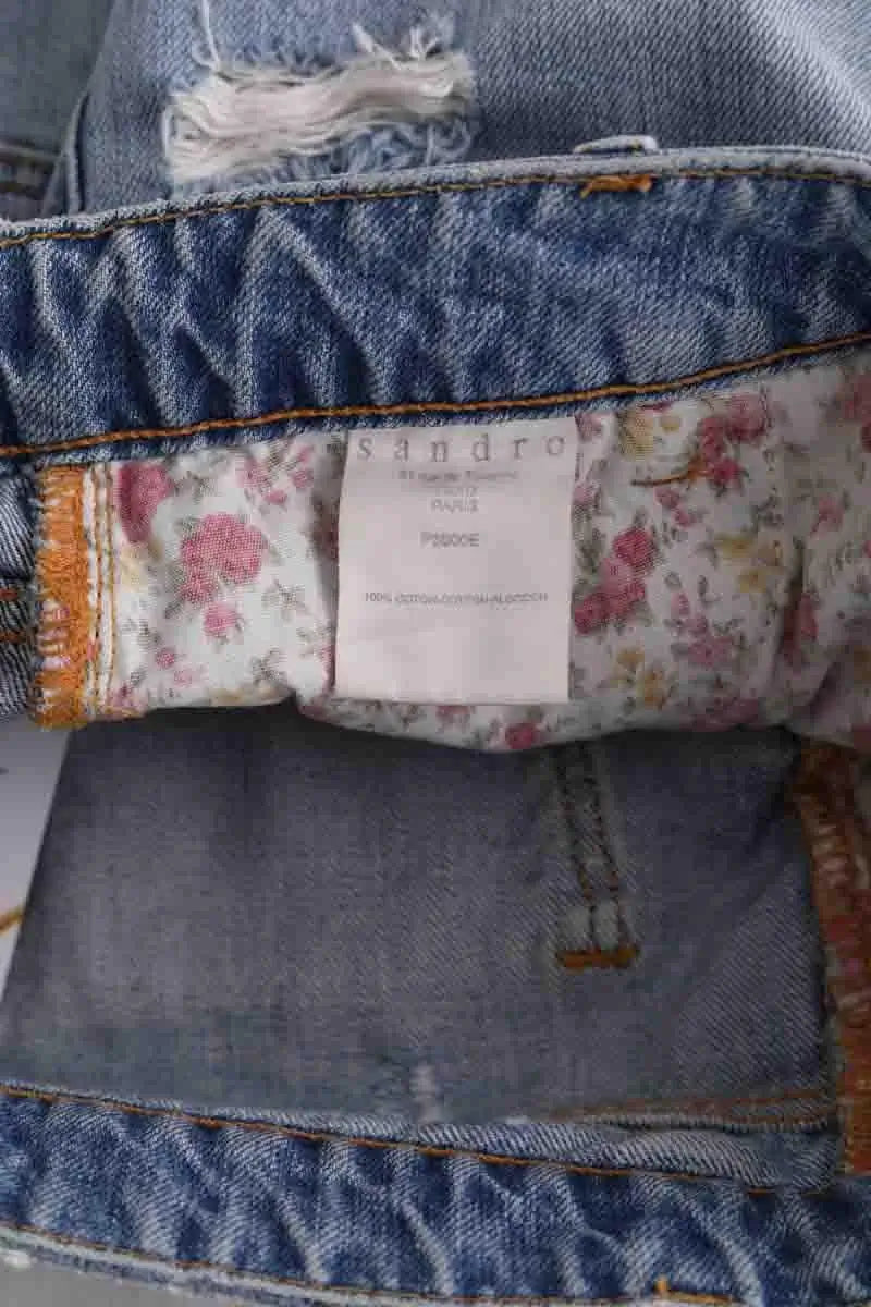Mini short Sandro Bleu en Coton