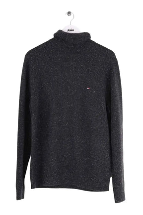 Pull Tommy Hilfiger Anthracite en Laine, taille M - Seconde Main