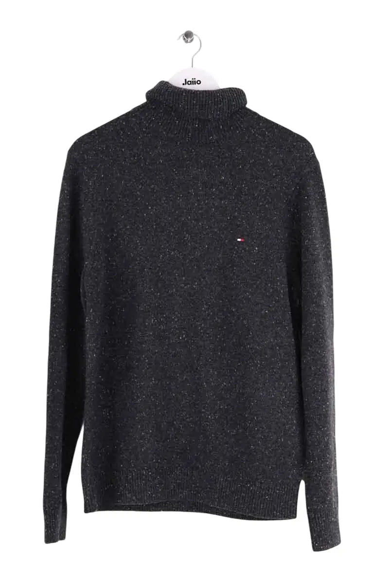 Pull Tommy Hilfiger Anthracite en Laine, taille M - Seconde Main