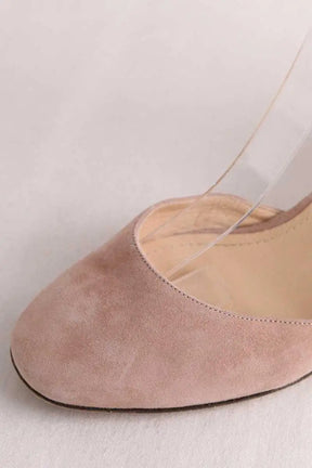 Talons Tila March Rose en Daim