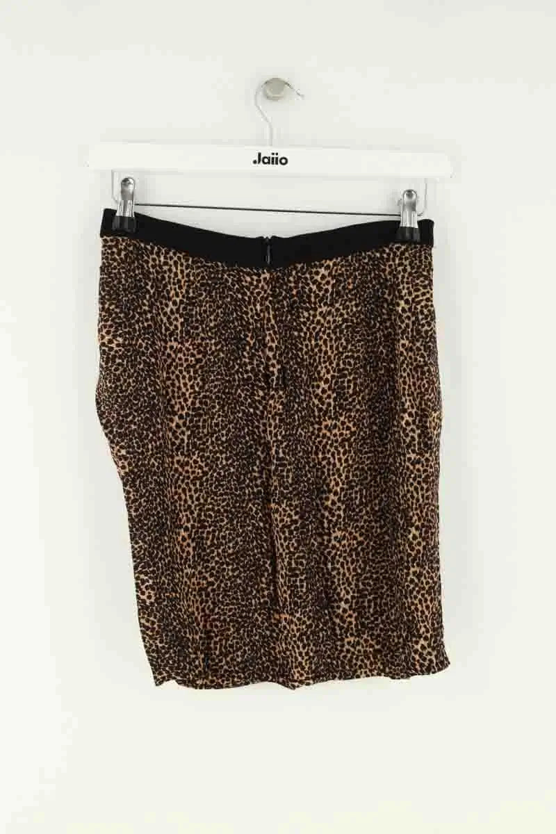 Mini jupe Maje Marron en Synthétique