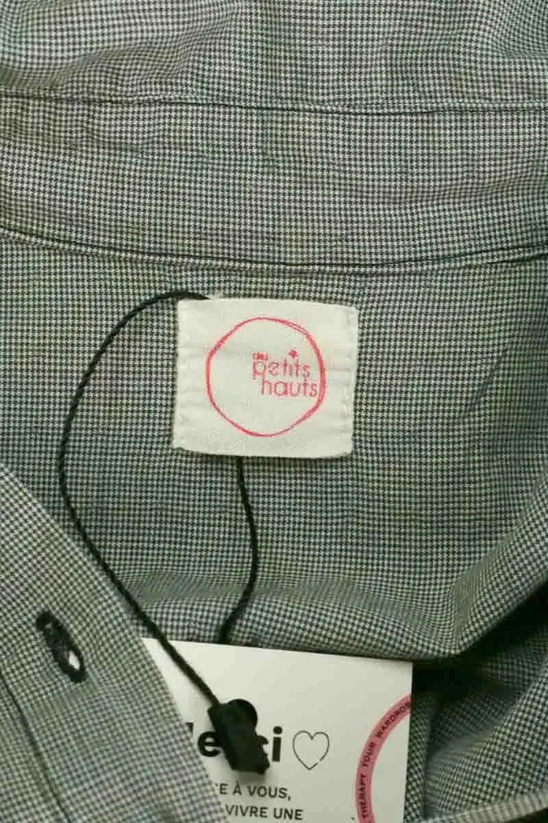 Chemise Des Petits Hauts Gris en Coton