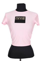 T-shirt Versace Rose en Synthétique, taille XS - Seconde Main