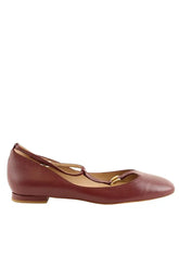 Ballerines LK Bennett Minna Bordeaux en Cuir, taille 41 - Seconde Main
