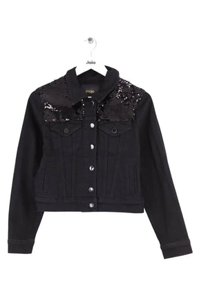 Veste Maje Noir en Coton, taille S - Seconde Main