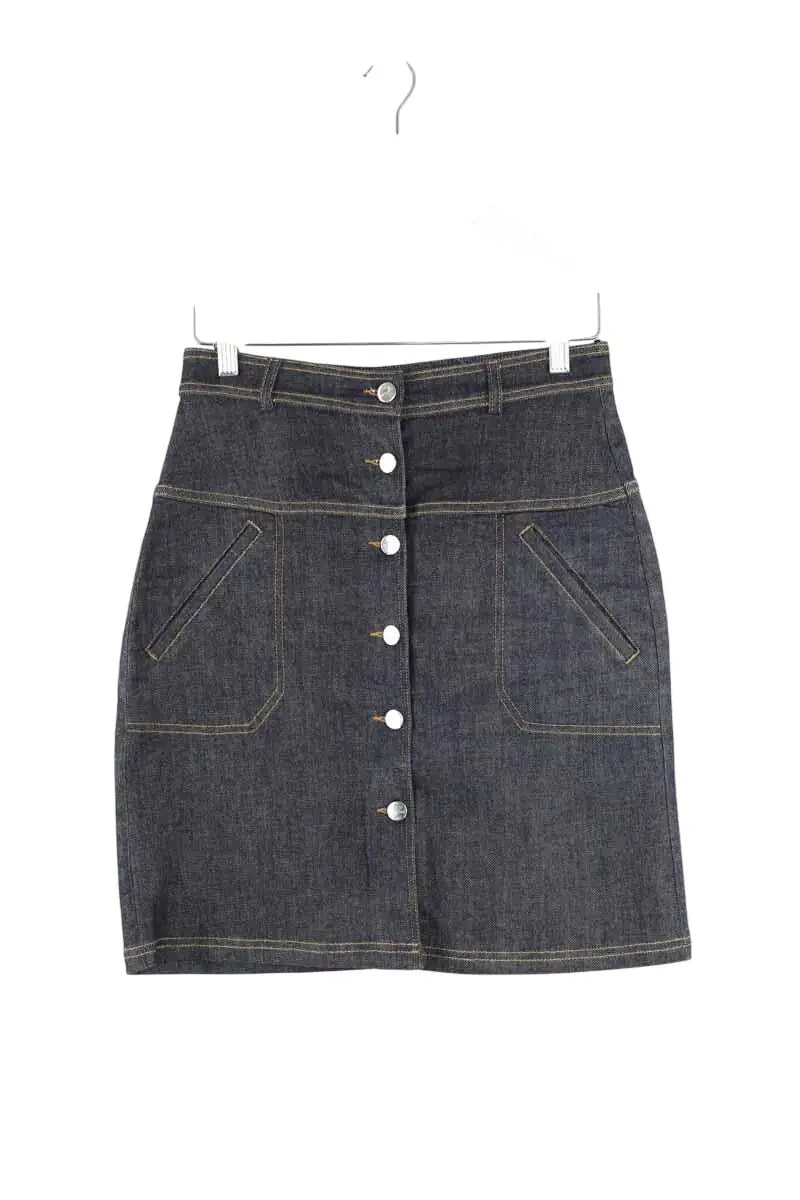 Mini jupe Carven Marine en Coton, taille S - Seconde Main