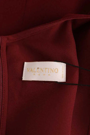 Robe Valentino Bordeaux en Synthétique