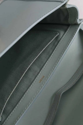 Sac à bandoulière Maje Turquoise en Cuir