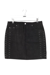 Jupe The Kooples Noir en Daim, taille M - Seconde Main