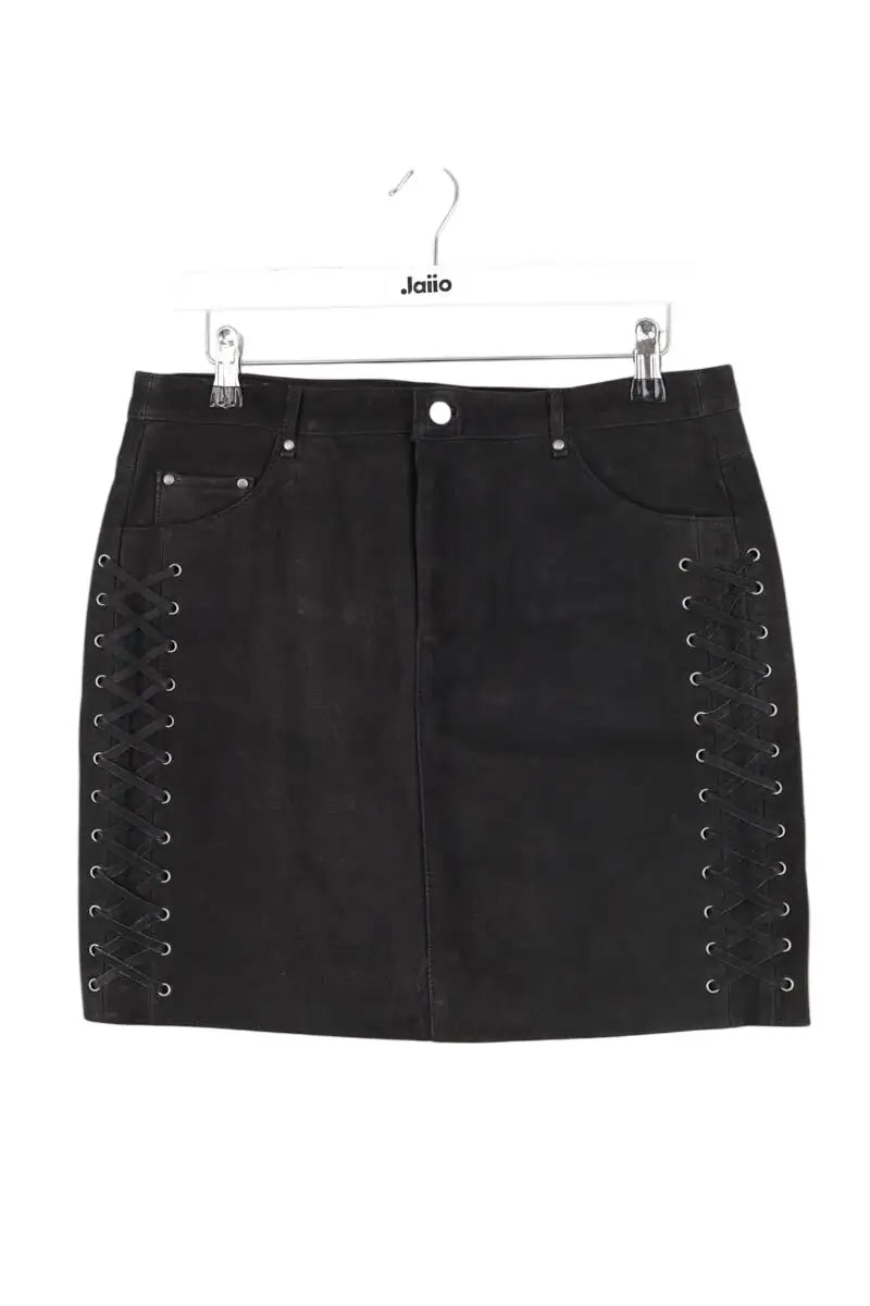 Jupe The Kooples Noir en Daim, taille M - Seconde Main