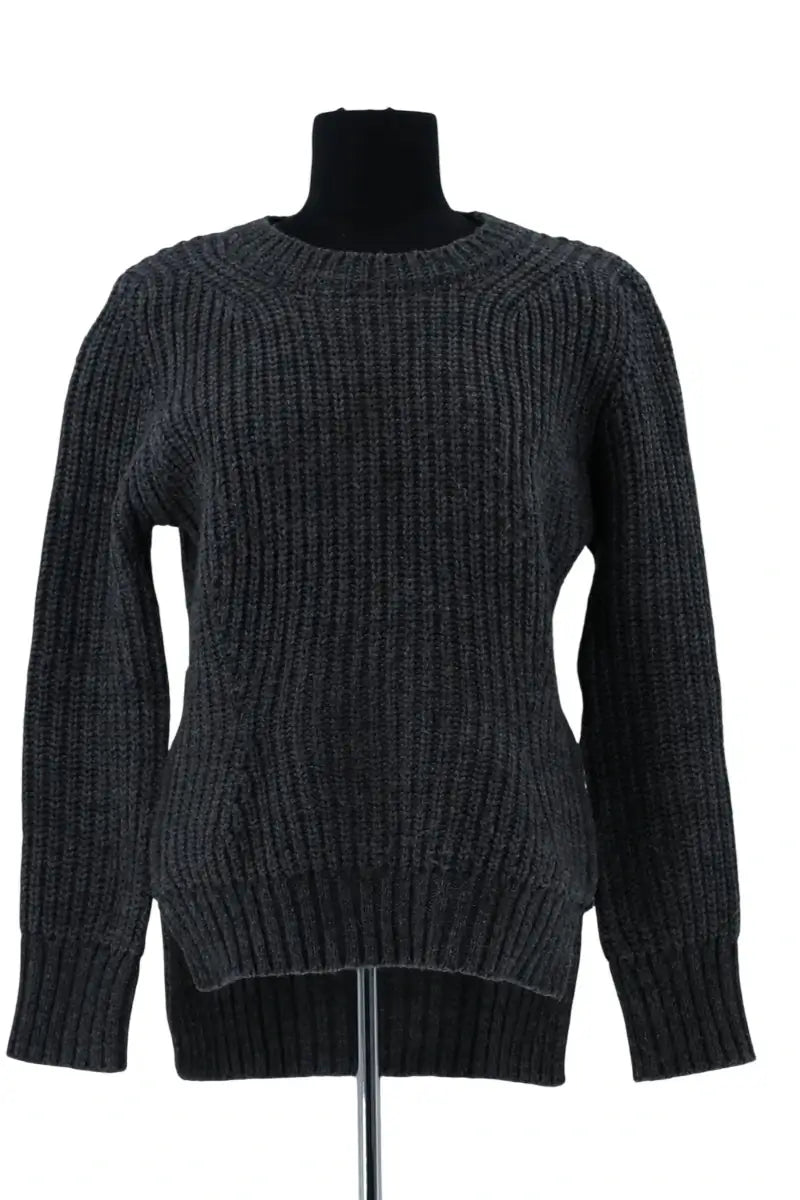 Pull Claudie Pierlot Anthracite en Laine, taille S - Seconde Main