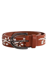 Ceinture en cuir Maje Marron en Cuir, taille S - Seconde Main