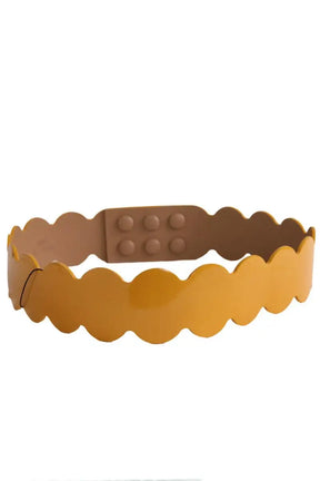 Ceinture en cuir Paule Ka Jaune en Cuir verni