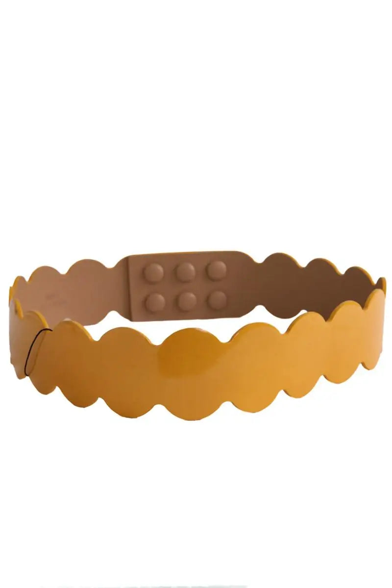 Ceinture en cuir Paule Ka Jaune en Cuir verni