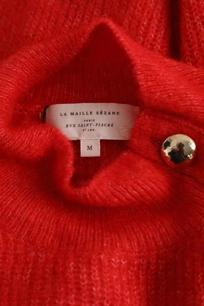 Pull Sézane Rouge en Laine
