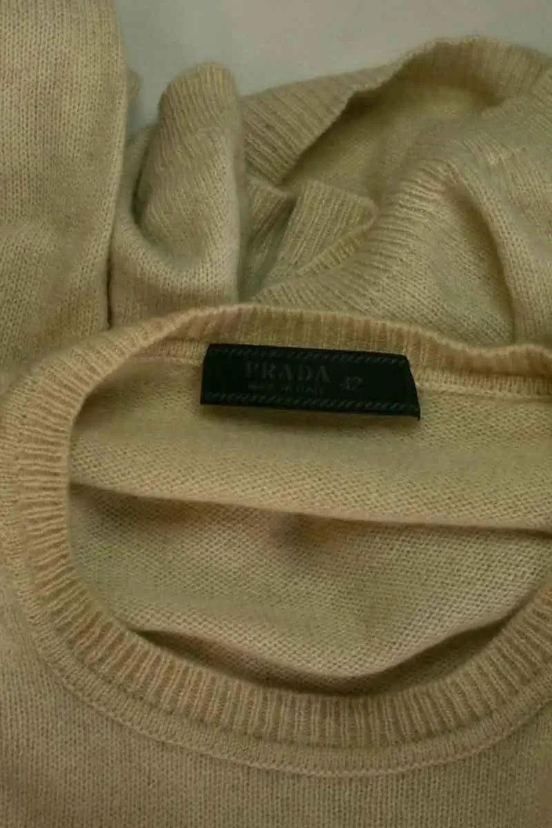 Pull Prada Beige en Cachemire