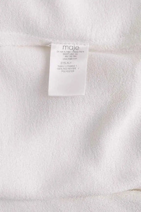 Blouse Maje Blanc en Synthétique