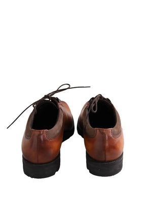 Chaussures à lacets Berluti Camel en Cuir