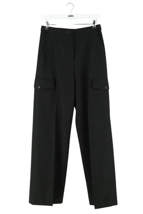 Pantalon large Sandro Noir en Laine, taille S - Seconde Main