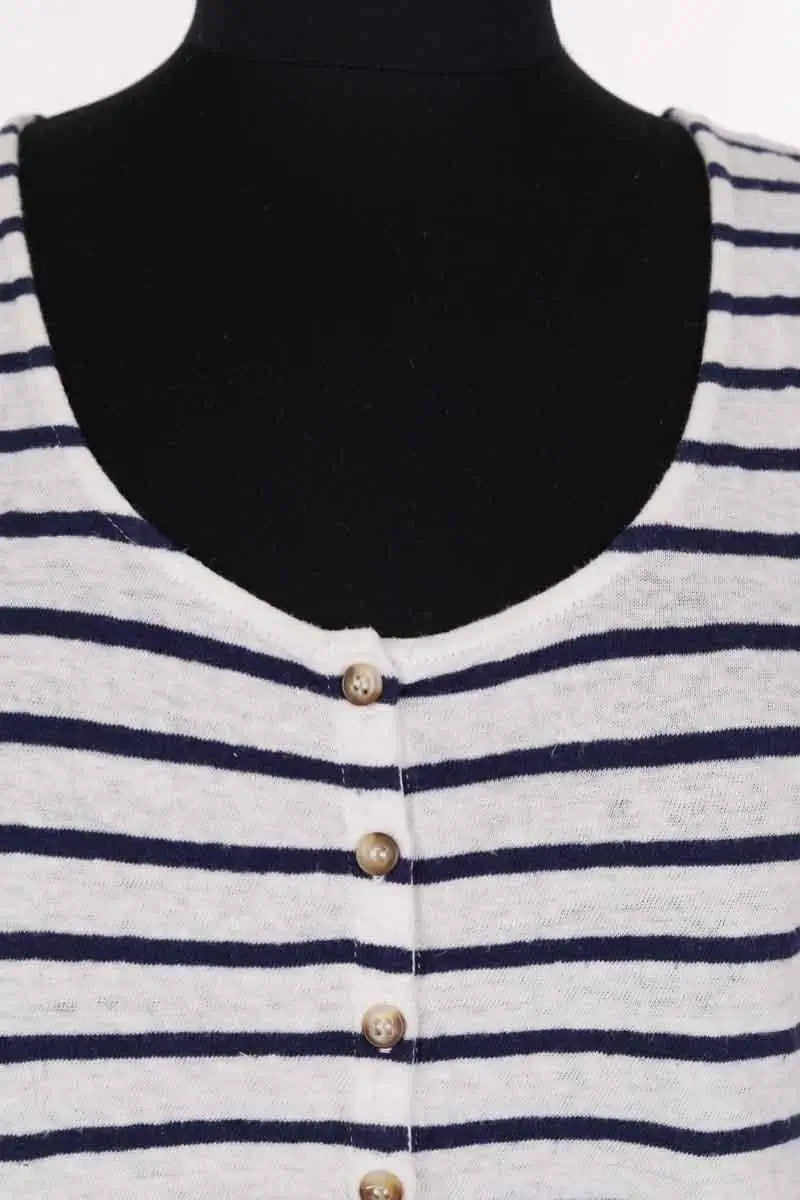 T-shirt Sézane Blanc en Lin