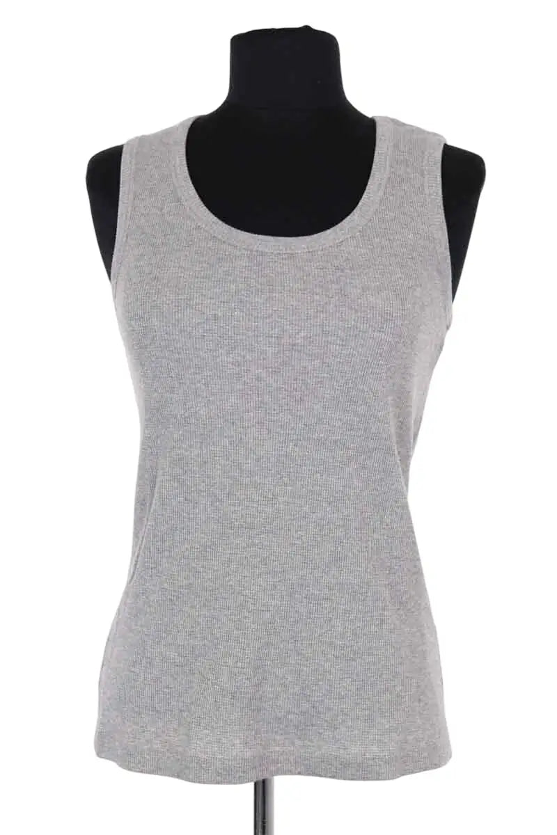 Top sans manche Liu Jo Gris en Coton, taille XS - Seconde Main
