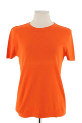 T-shirt Eric Bompard Orange en Coton, taille M - Seconde Main