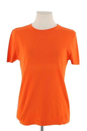 T-shirt Eric Bompard Orange en Coton, taille M - Seconde Main