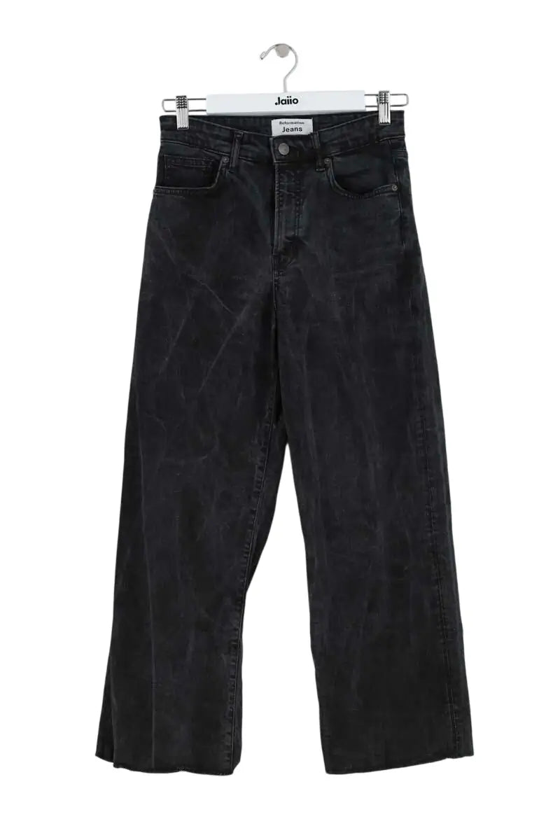 Jean droit Reformation Noir en Coton, taille M - Seconde Main