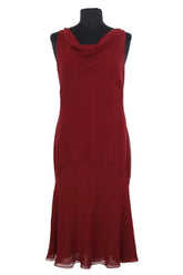 Robe Valentino Bordeaux en Synthétique, taille L - Seconde Main