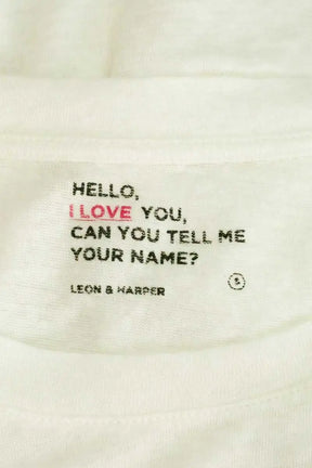 T-shirt Leon & Harper Blanc en Coton