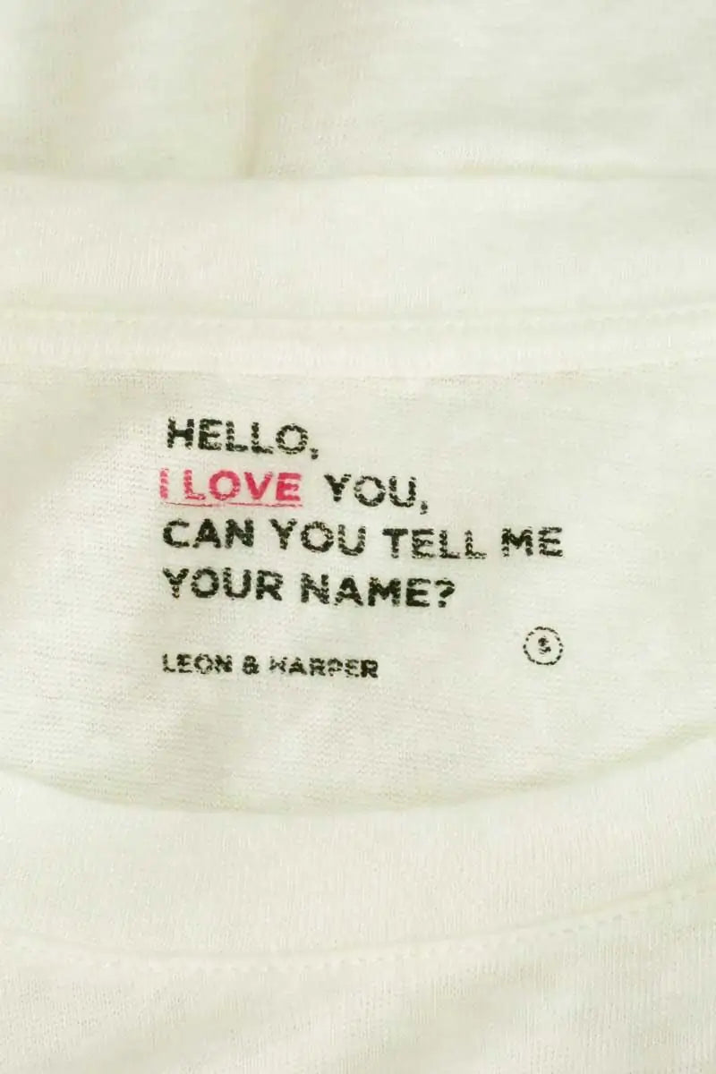 T-shirt Leon & Harper Blanc en Coton
