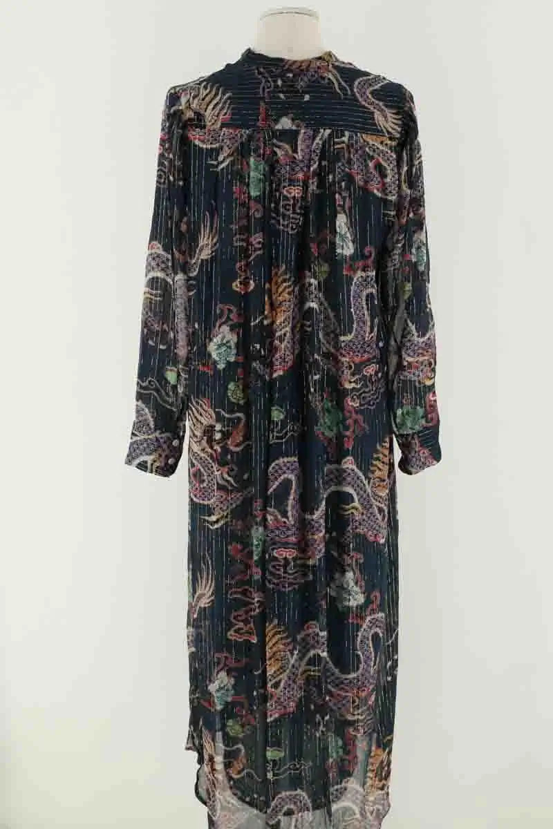 Robe Isabel Marant Bleu en Soie