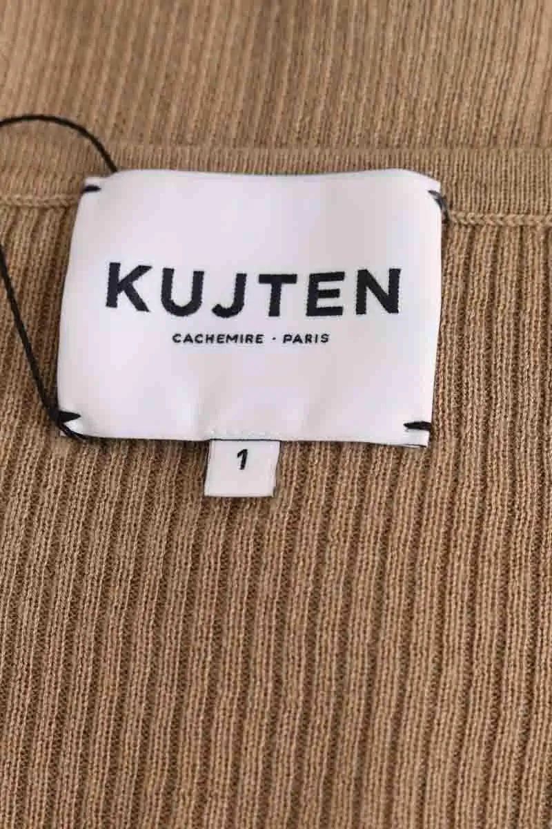 Cardigan Kujten Camel en Soie