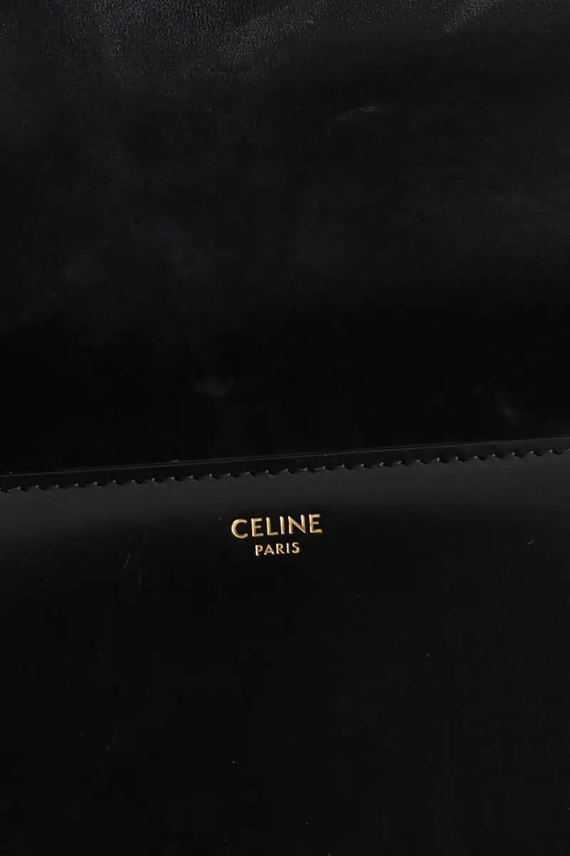 Sac à bandoulière Celine Triomphe Noir en Cuir