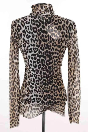 Top Ganni Beige en Synthétique