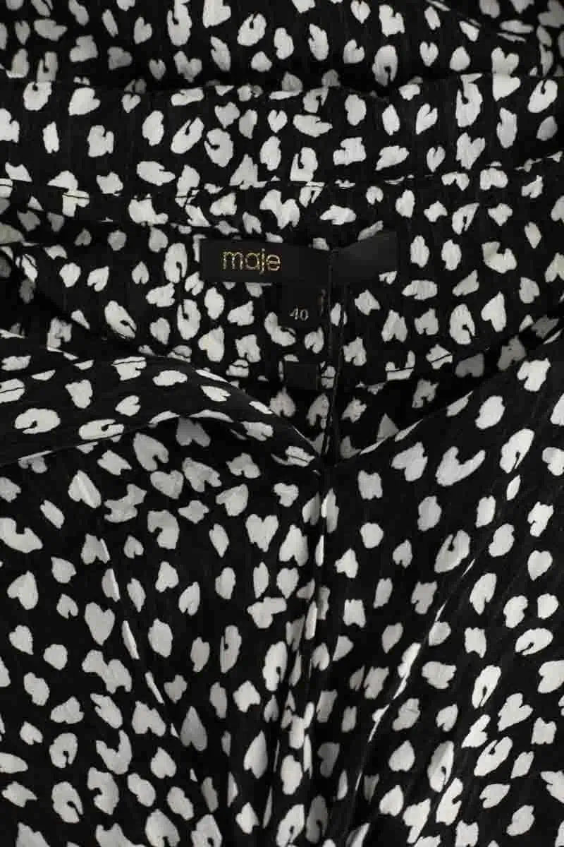 Robe Maje Noir en Synthétique