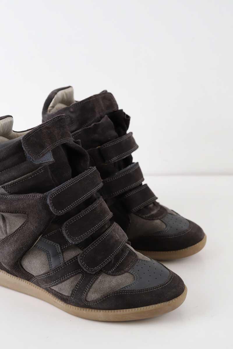 Baskets à talon Isabel Marant Beckett Gris