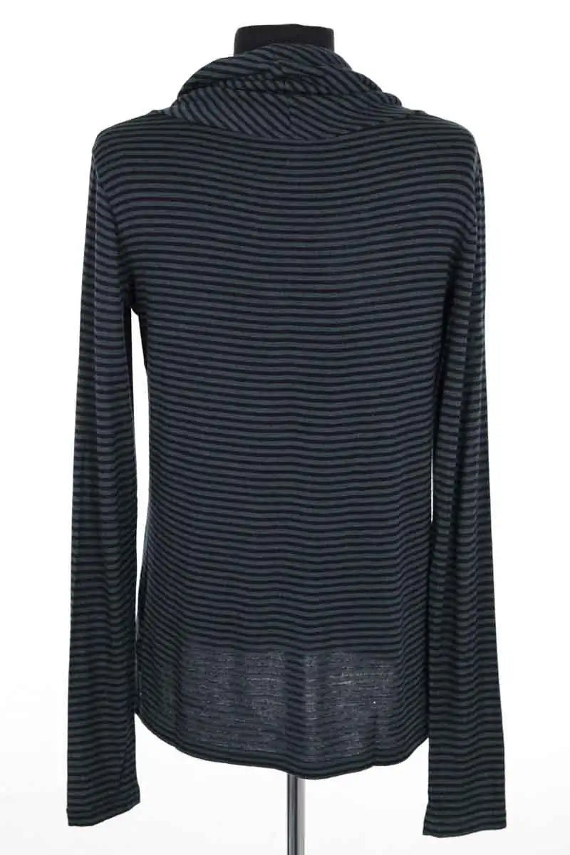 Top rayé noir et Armani Jeans Gris en Viscose