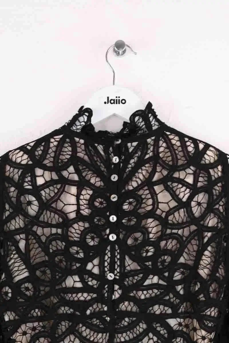 Blouse Maje Noir en Coton